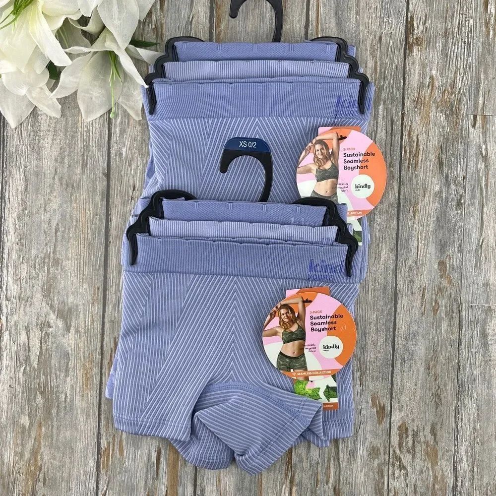Seamless Boyshort Underwear Panty 2, 3-Packs Size XS